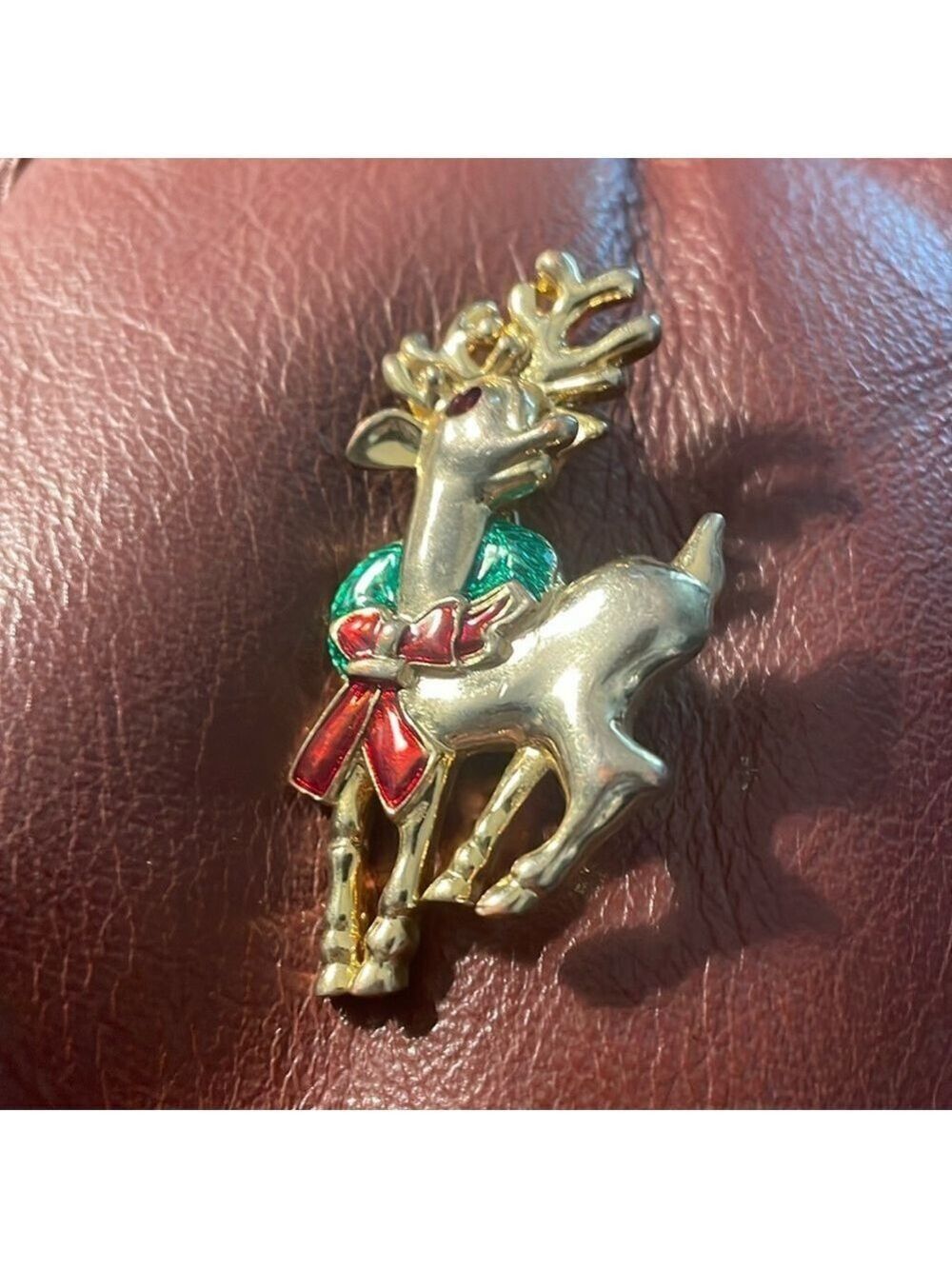 MONET REINDEER BROOCH